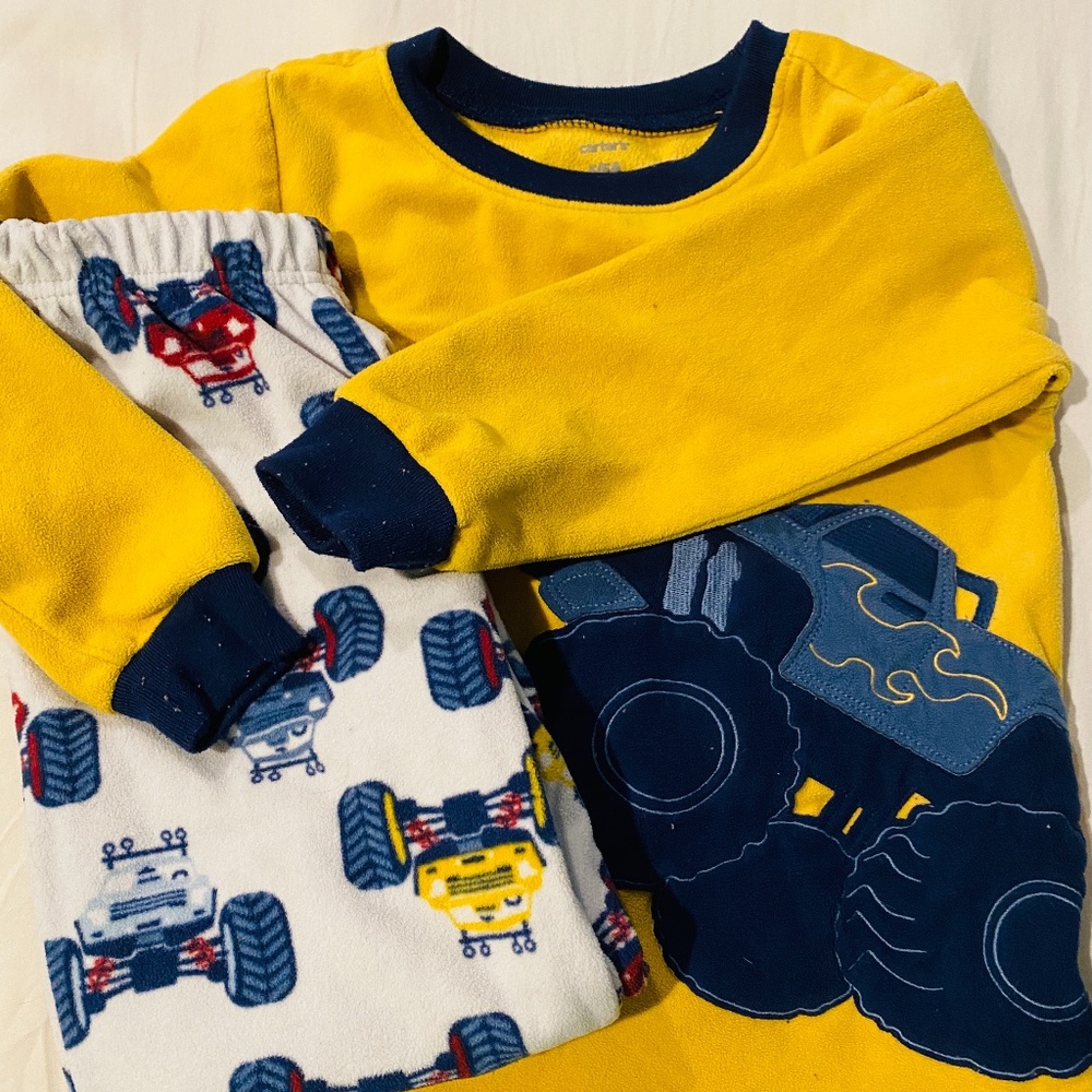 Carters two piece monster truck PJs